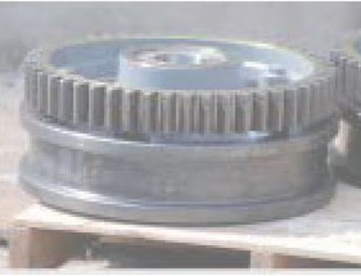 鋳鋼製クレーン車輪